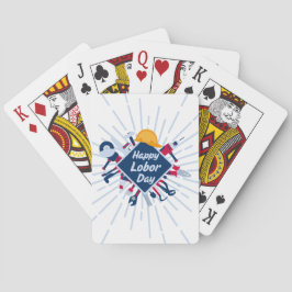 Happy Labour Day Long Weekend Spielkarten
