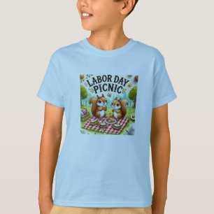 Happy Labour Day Niedlich Eichhörnchen T - Shirt