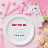 Happy Labour Day Paper Tellers Pappteller (Party)