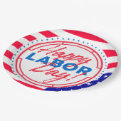 Happy Labour Day Party Paper Teller (Schrägansicht)