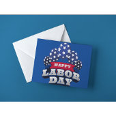 Happy Labour Day Patriotic USA Stars Postkarte