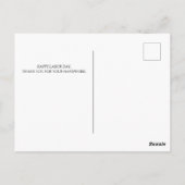 Happy Labour Day patriotische Flagge der USA Postkarte (Rückseite)