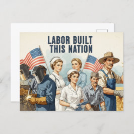 Happy Labour Day Postcard Postkarte