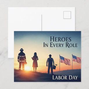 Happy Labour Day Postcard Postkarte