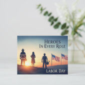 Happy Labour Day Postcard Postkarte (Stehend Vorderseite)
