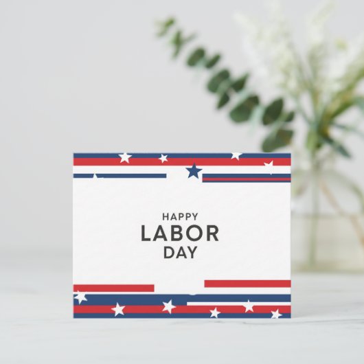 Happy Labour Day Postcard Postkarte (Stehend Vorderseite)
