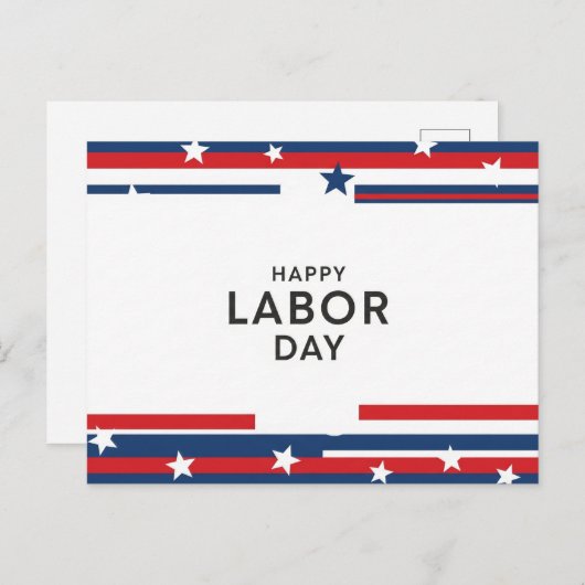 Happy Labour Day Postcard Postkarte (Vorne/Hinten)