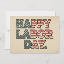Happy Labour Day Postcard