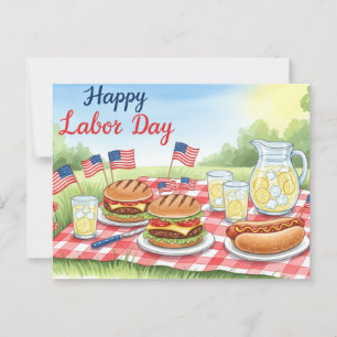 Happy Labour Day Postcard Postkarte