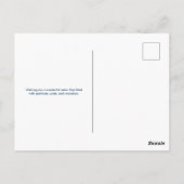 Happy Labour Day Red White and Blue American Flag Postkarte (Rückseite)