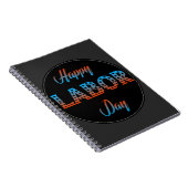 Happy Labour Day Sign Notebook Notizblock (Rechte Seite)