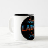 Happy Labour Day Signing Tasse (Vorderseite Links)