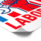 Happy Labour Day United We Work Poster (Ecke)
