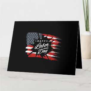 Happy Labour Day verschenken amerikanische Flagge Karte