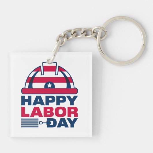 Happy Labour Day Weekend 2023 Schlüsselanhänger (Rückseite)