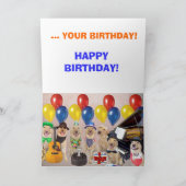 Happy Labrador Birthday Karte (Innenseite)