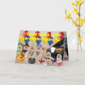 Happy Labrador Birthday Karte (Gelbe Blume)