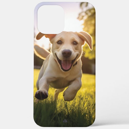 Happy Labrador Puppy Running Case-Mate iPhone Hülle (Rückseite)