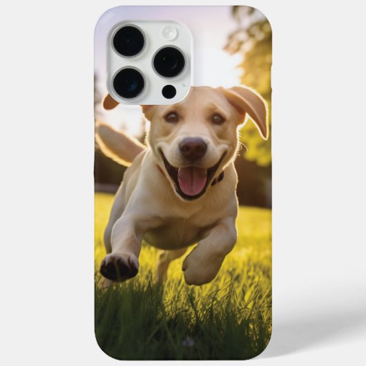Happy Labrador Puppy Running Case-Mate iPhone Hülle (Rückseite)