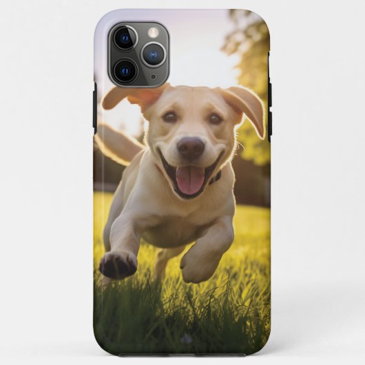 Happy Labrador Puppy Running Case-Mate iPhone Hülle (Rückseite)
