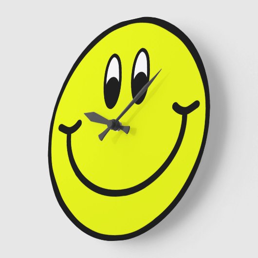Happy Lächeln an der Wand Uhr (Winkel)