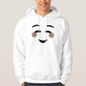 Happy Lächeln Augen Gesicht Blushing Emojis Hoodie (Vorderseite)