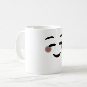 Happy Lächeln Augen Gesicht Blushing Emojis Kaffeetasse (Vorderseite Links)