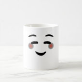 Happy Lächeln Augen Gesicht Blushing Emojis Kaffeetasse (Mittel)