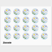 Happy Lächeln Daisy & Butterflies UAWG Stickers (Blatt)
