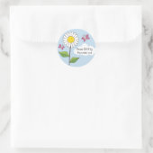 Happy Lächeln Daisy & Butterflies UAWG Stickers (Tasche)