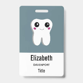 Happy Lächeln Dental Tooth Niedlich Ausweis