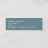 Happy Lächeln Dental Tooth Niedlich Mini Visitenkarte (Rückseite)