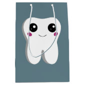 Happy Lächeln Dental Tooth Niedlich Mittlere Geschenktüte (Vorderseite)