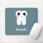Happy Lächeln Dental Tooth Niedlich Mousepad (Mit Mouse)