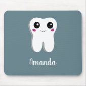 Happy Lächeln Dental Tooth Niedlich Mousepad (Vorne)