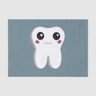 Happy Lächeln Dental Tooth Niedlich Seidenpapier