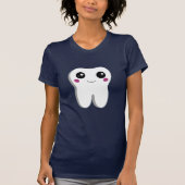 Happy Lächeln Dental Tooth Niedlich T-Shirt (Vorderseite)