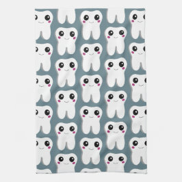 Happy Lächeln Dental Tooth Niedliches Muster Geschirrtuch