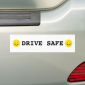 Happy Lächeln Face Drive Safe Friendly Warnung Autoaufkleber (Auf Auto)