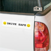 Happy Lächeln Face Drive Safe Friendly Warnung Autoaufkleber (Auf Lkw)