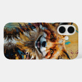 Happy Lächeln Fox-Anstrich Spritzer Case-Mate iPhone Hülle (Rückseite (Horizontal))