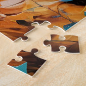 Happy Lächeln Fox-Anstrich Spritzer Puzzle (Seite)