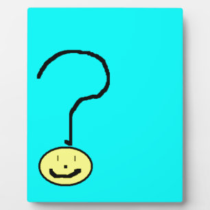 Happy Lächeln Frage Mark Emoji, Kinder Art Fotoplatte