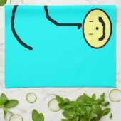 Happy Lächeln Frage Mark Emoji, Kinder Art Geschirrtuch (Gefaltet)