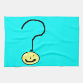 Happy Lächeln Frage Mark Emoji, Kinder Art Geschirrtuch (Horizontal)