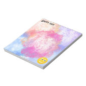 Happy Lächeln Gesicht Notizblock (Rotiert)