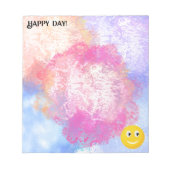 Happy Lächeln Gesicht Notizblock (Vorderseite)