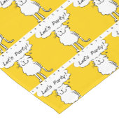 Happy Lächeln Katze. Cat Lover Kurzer Tischläufer (Ecke)