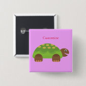 Happy Lächeln Schildkröte Thunder_Cove Button (Vorne & Hinten)