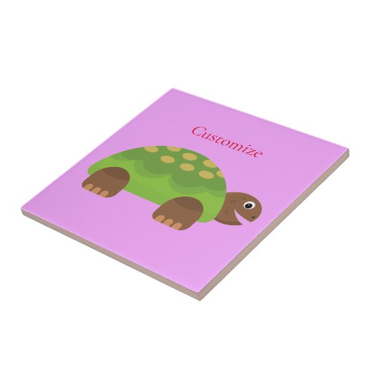 Happy Lächeln Schildkröte Thunder_Cove Fliese (Seite)